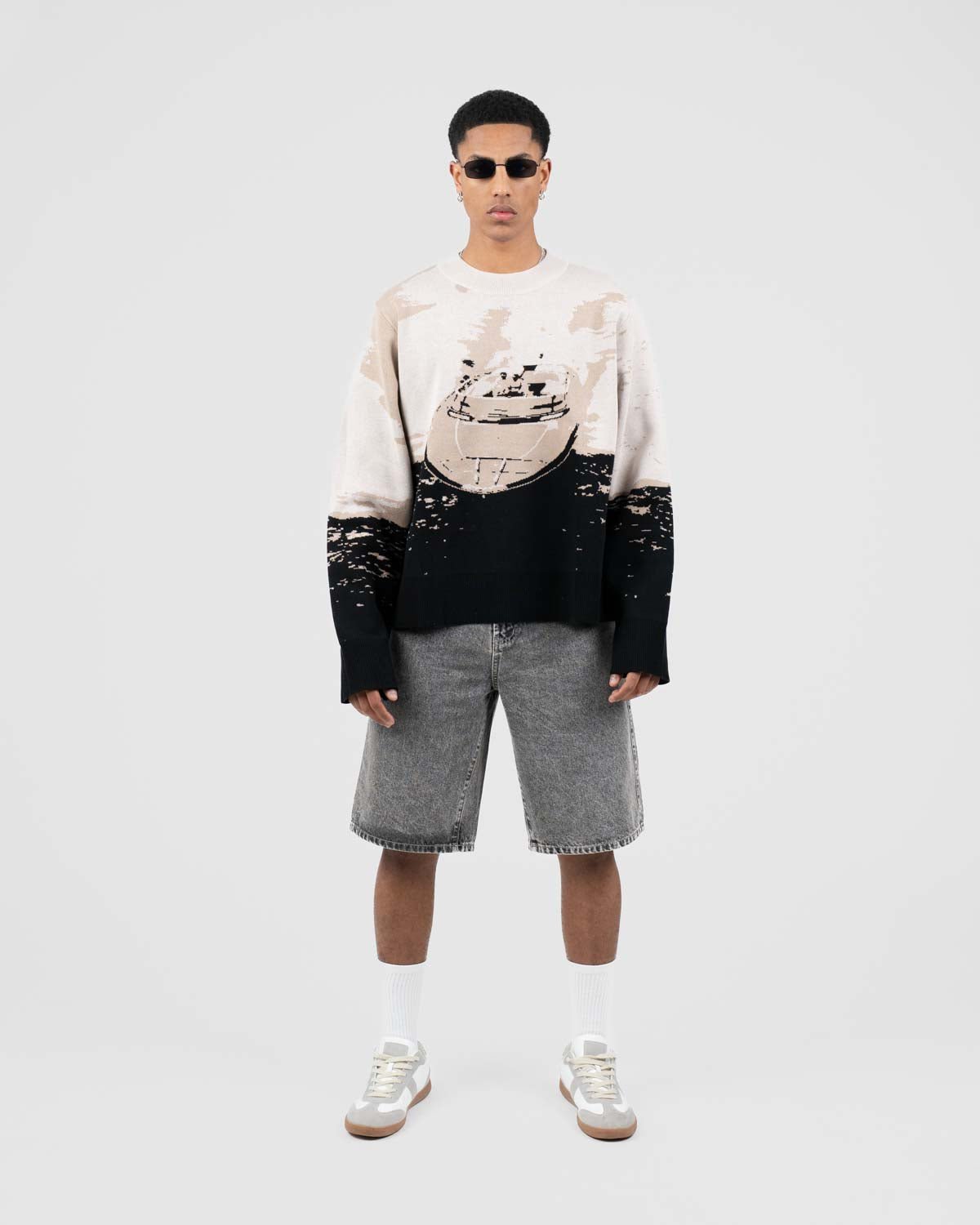 Jaquard Knit Brown Boat | Skagen - clothing.dk